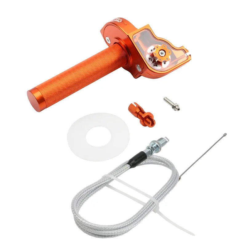Poignée Gaz CNC Aluminium PowerMotor 22mm – Moto, Scooter, ATV, Quad, 5 Coloris Soldes-ShopOnline