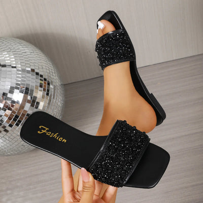 Women Slippers  Platform Flats Outdoor Slippers2025 New Summer Fashion Sandals Fashion Beach Slippers Thick Sole Slides Women Soldes-ShopOnline