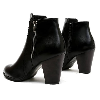 2024 new autumn ladies boot Coarse heeled outdoor nonslip shoe Retro Zipper Fashion Boots Comfort casual women's shoes Botas Soldes-ShopOnline