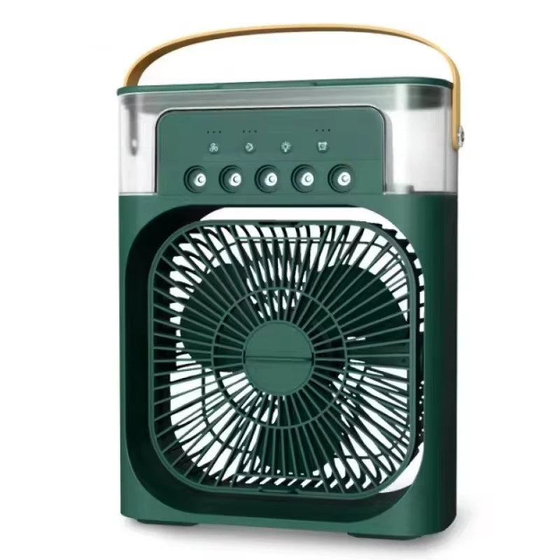 Xiaomi 3 in 1 Portable Fan AIr Conditioner Household Mini Air Cooler LED Night Light Humidifier Air Adjustment FanOffice HomeFan Soldes-ShopOnline
