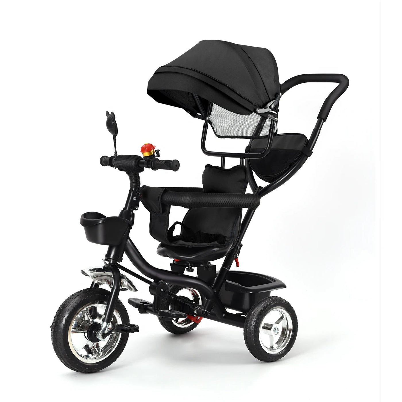 Tricycle Évolutif Enfant 9 Mois-6 Ans - Barre Poussée Siège Rotatif 360° Sécurisé Soldes-ShopOnline