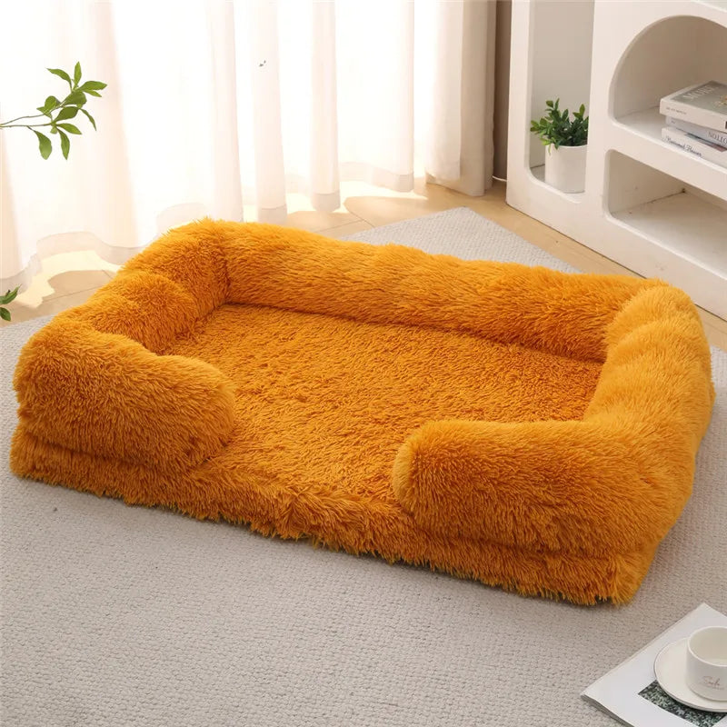 Luxury Winter Warm Large Dog Sofa Bed Dog Kneel Cat Mats House Cushion Pet Sleeping Sofa Beds Mat for Large and Small Dog Soldes-ShopOnline