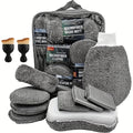 Kit Nettoyage Voiture Microfibre SEAMETAL 11 Pièces – Brosse Jantes, Éponge, Gant & Sac de Rangement Soldes-ShopOnline