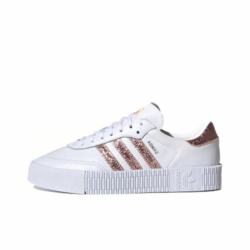 Adidas Originals Sambarose EF4965 Women Anti-slip Wear-resistant Comfort Light Charming Exquisite Unique Low-top Board Shoes Soldes-ShopOnline