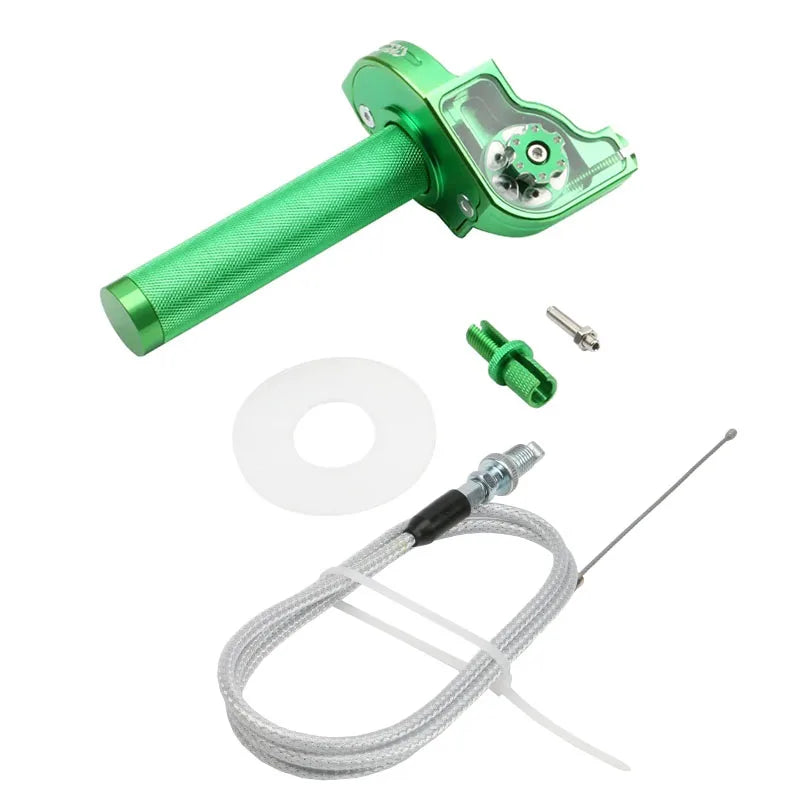 Poignée Gaz CNC Aluminium PowerMotor 22mm – Moto, Scooter, ATV, Quad, 5 Coloris Soldes-ShopOnline