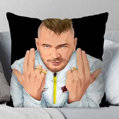 Hot Rapper Jul Mise A Jour Pillow Case Square Pillow Bedroom Sofa Leisure Comfort Cushion Car Living Room Home Decoration 40X40 Soldes-ShopOnline