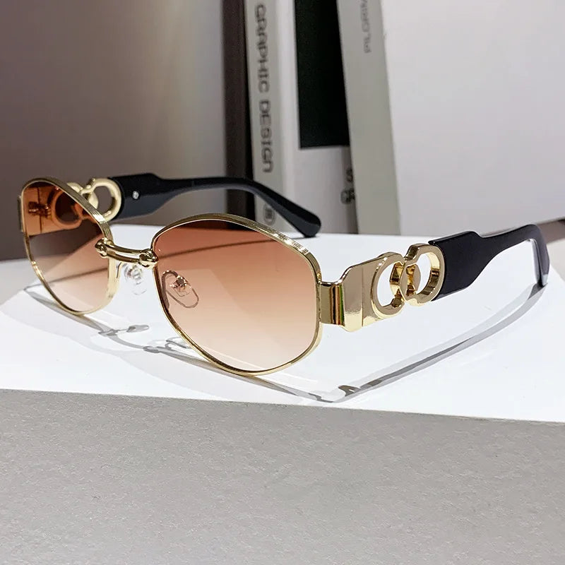 Lunettes de Soleil Steampunk Cat Eye OUIO – Vintage, UV400, Femme & Homme, Voyage & Soirée Soldes-ShopOnline