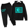 Ensemble Jogging Enfant CR7 – Hoodie Imprimé + Pantalon, 3-12 Ans Soldes-ShopOnline