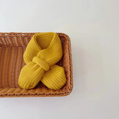 Soft Knitted Kids Scarf Winter Warm Infant Toddler Neck Warm Fashion Children Girl Boy Scarves Baby Bib Solid Color Neckerchief Soldes-ShopOnline