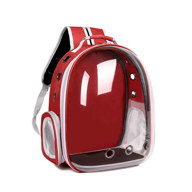 Cat bag  pet backpack for going out  portable transparent space capsule  pet bag  panoramic cat products  breathable backpack Soldes-ShopOnline