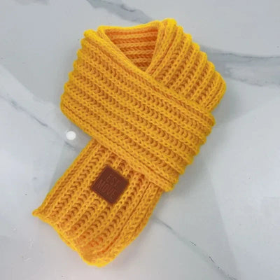 Winter Knitted Scarf for Kids Boys Girls Neckerchief Outdoor Keep Warm Neck Warmer Scarf Soft Parent-child Children´s Scarves Soldes-ShopOnline