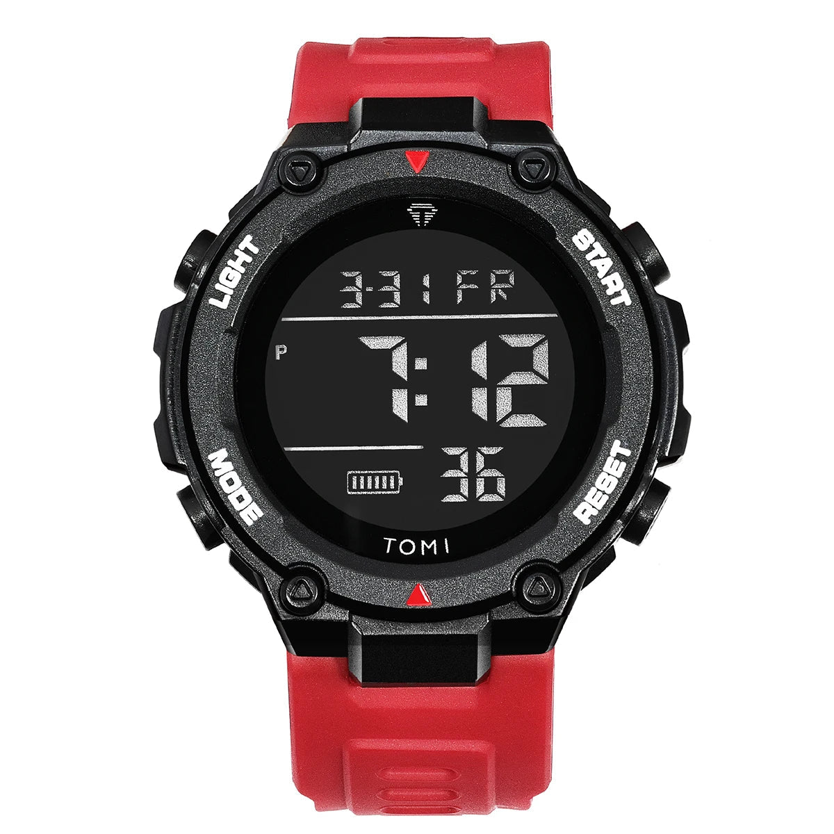 TOMI – Montre Tactique Digitale Militaire | 4 Modes Sport, Chrono, Lumineuse, Étanche 3 Bar, Randonnée & Outdoor Soldes-ShopOnline
