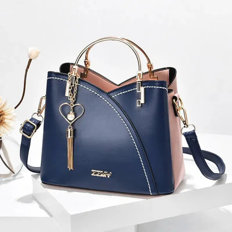 Sac à bandoulière simple pour femmes Sac à main combiné coloré Sacs à bandoulière à la mode Sacs à main PU polyvalents pour dames Femmes - Soldes-ShopOnline