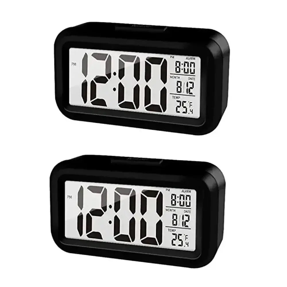 Réveil numérique LED Rétro-éclairage Calendrier de temps de données Bureau Multifonction Rétroéclairage électronique Horloge de table garçon fille - Soldes-ShopOnline