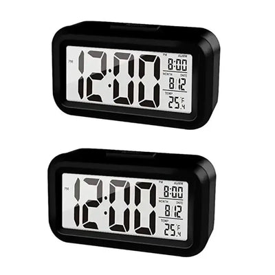Réveil numérique LED Rétro-éclairage Calendrier de temps de données Bureau Multifonction Rétroéclairage électronique Horloge de table garçon fille - Soldes-ShopOnline