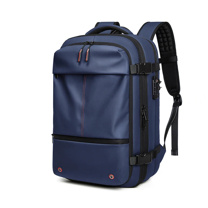 Travel Men 17 inch Laptop Backpack vacuum compression Backpack Business Large Capacity school Backpack expand outdoor backpack Soldes-ShopOnline