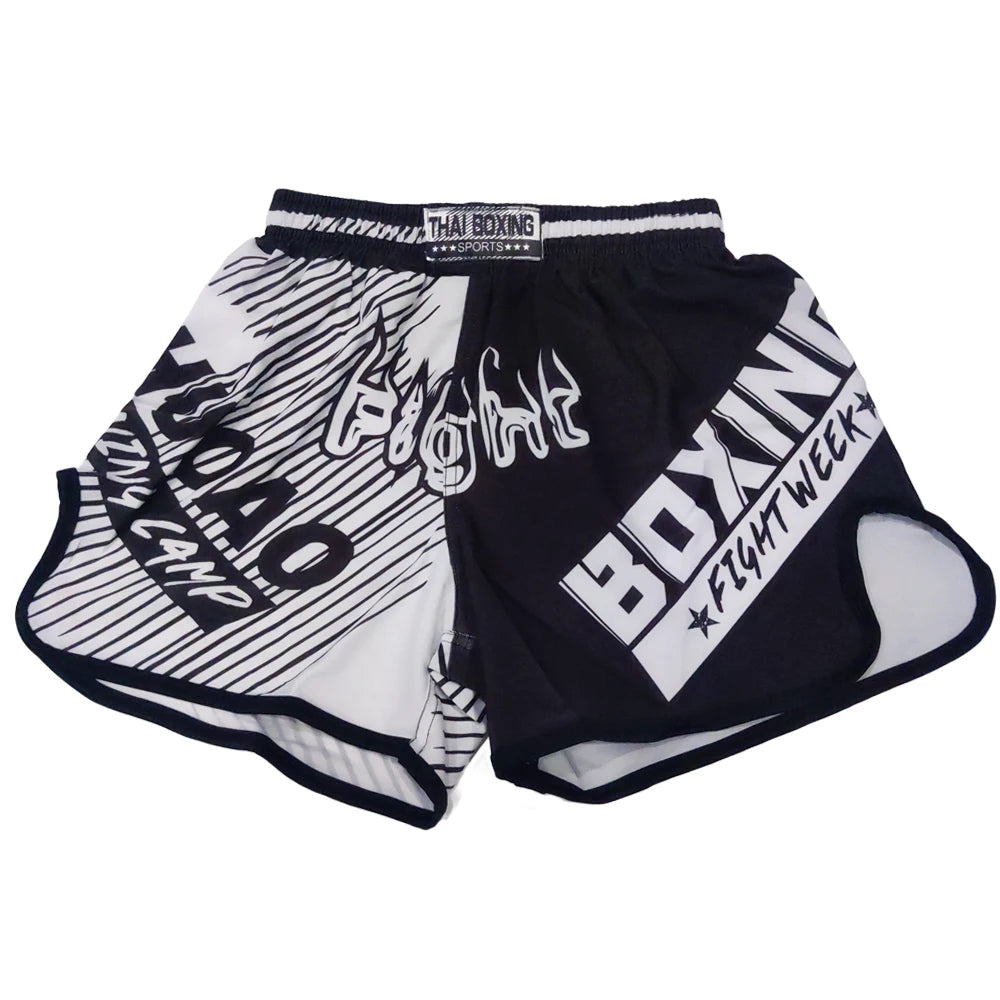 Short Muay Thai MMA Kickboxing SURVENIL – Unisexe Adulte & Enfant Soldes-ShopOnline