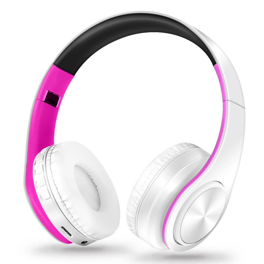 Casque Bluetooth Macaron Pliable Rat Tail – 20h, Micro, Carte TF, Bluetooth 5.0 Soldes-ShopOnline