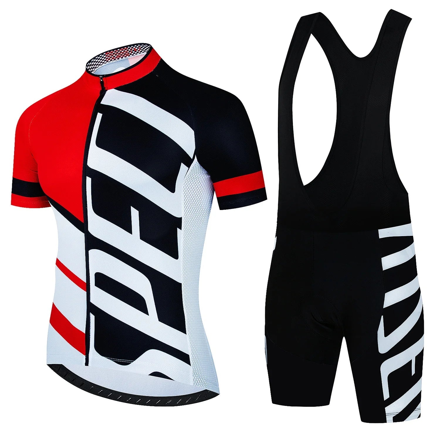 Tenue Cyclisme Homme Pro MTB – Maillot + Cuissard Été, Gel Respirant, SPF30, Fermeture Zip Soldes-ShopOnline