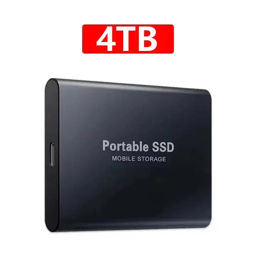 Disque SSD haute vitesse SSD portable de 1 To Disque SSD externe de 2 To Disque dur Storge de masse de 4 To pour ordinateurs portables/téléphones/MAC - Soldes-ShopOnline