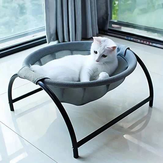 Lit pour chat Lit de hamac pour animaux de compagnie Lit de couchage pour chat panier respirant Lit de refroidissement respirant Lit de hamac pour animaux de compagnie - Soldes-ShopOnline