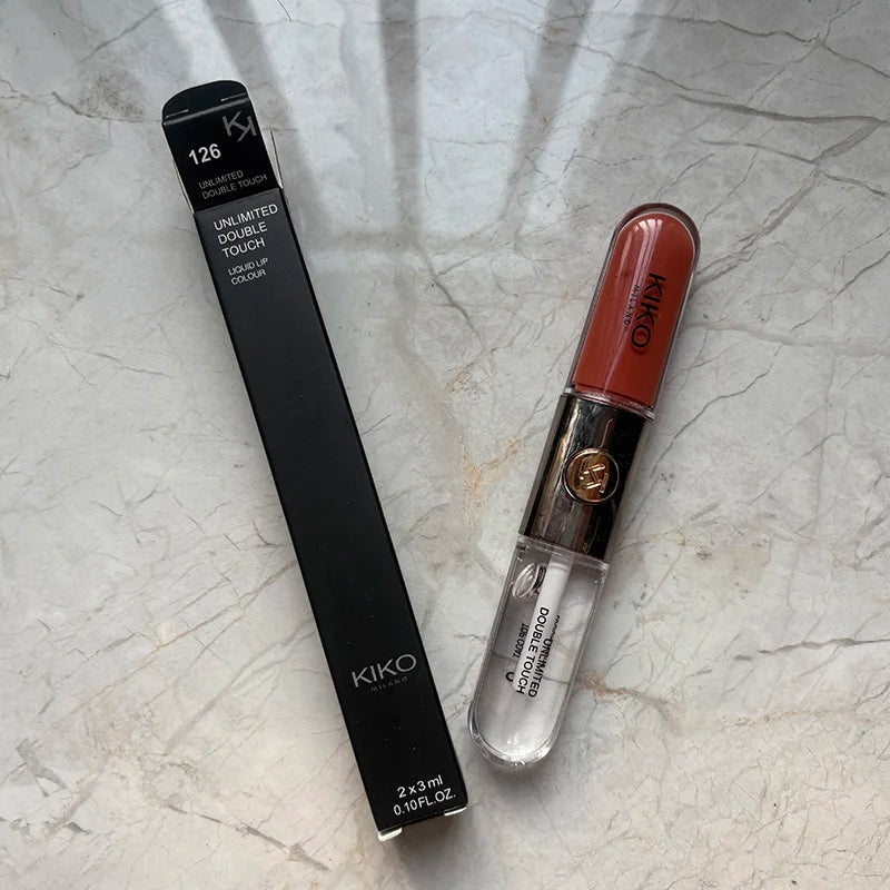 Kiko Milano – Gloss Double Tête Transparent Effet Miroir | Longue Tenue, Non Collant, Hydratant, Teintes Nude & Milk Tea Soldes-ShopOnline