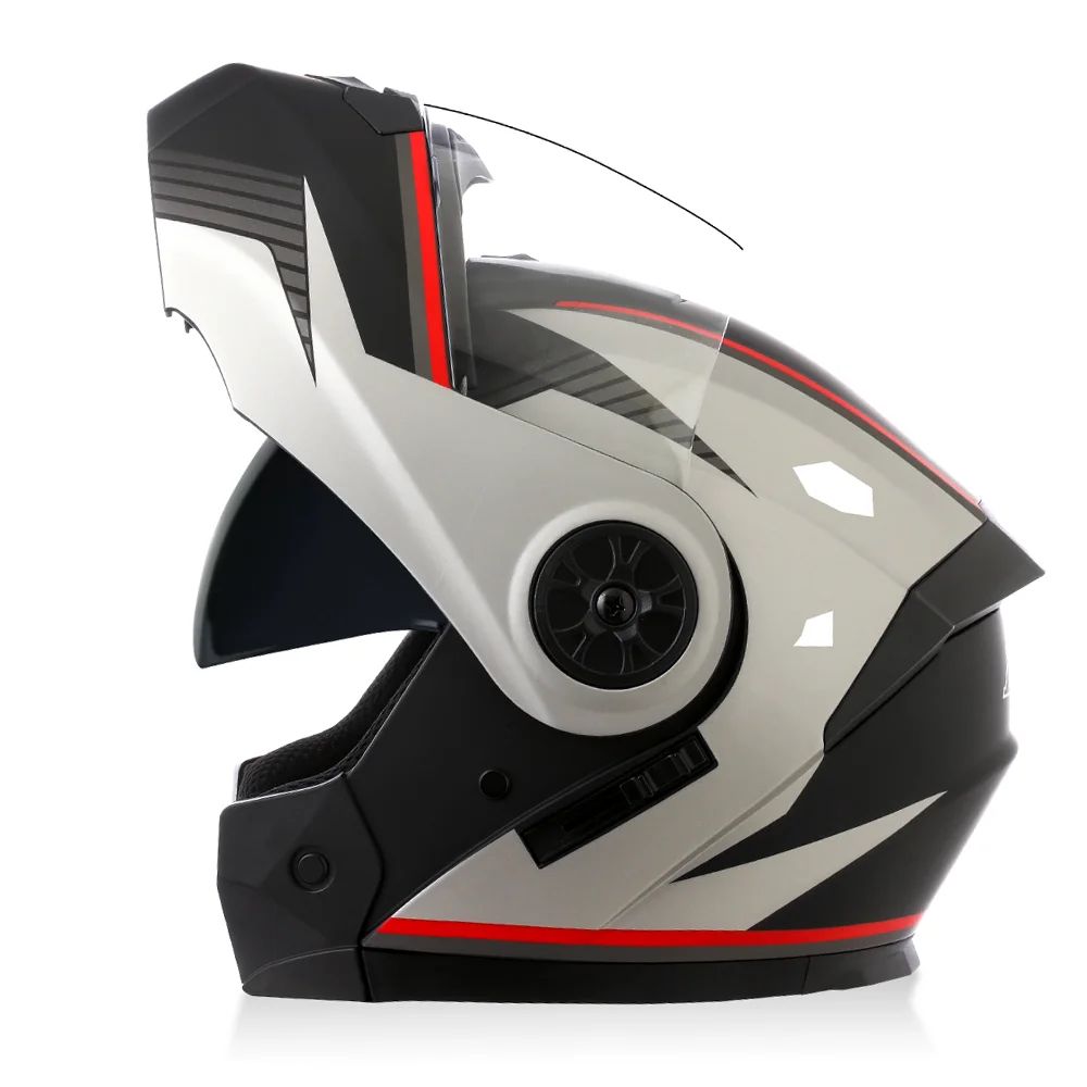 Casque Moto Modulable BLD Flip-Up – Visière Anti-Buée, Certifié E-Mark Soldes-ShopOnline