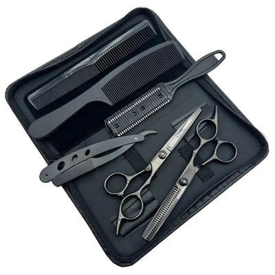 Hairdressing Scissors Set, 6 Inch Hair thinning Scissors Hair Cutting Styling Accessories Tools Kit For Barber Soldes-ShopOnline