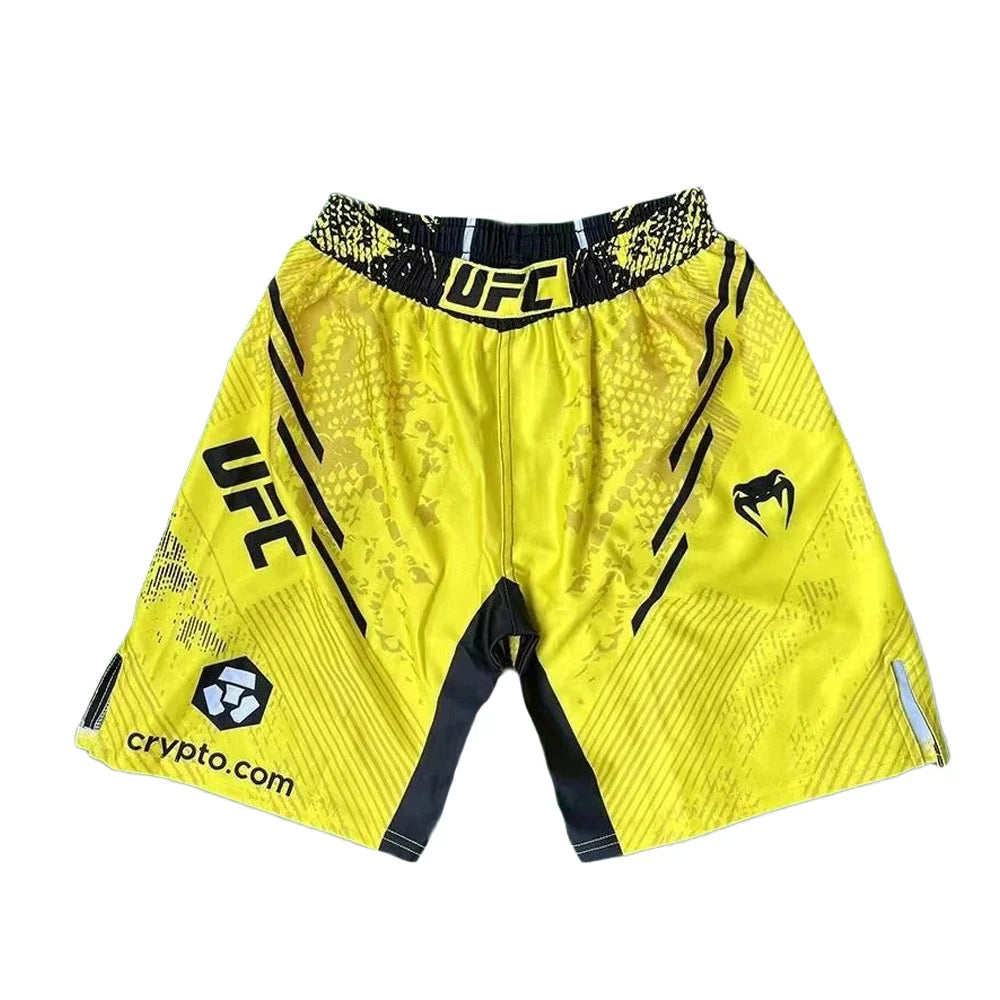 Short MMA Boxe Thaïlandaise Homme – Séchage Rapide, Cordon, Genou Soldes-ShopOnline