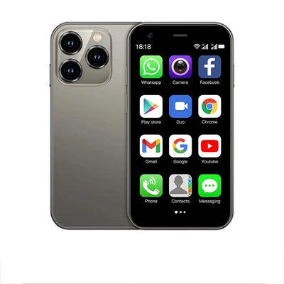 SOYES XS15 Ultra-thin 3.0Inch Small Phone 2GB+16GB Android 8.1 Dual SIM Standby 3G Mini Smartphone 1000mAh Wifi GPS Mobile Phone Soldes-ShopOnline