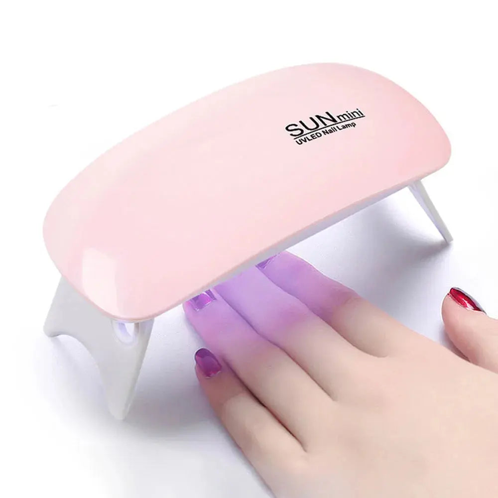 YIKOOLIN Mini Lampe à Ongles Gel  6W Polish Lampe Portable 6 LED UV Manicure Lamp Home USB Nail Phototherapy Machine à Prix Discount - Soldes-ShopOnline