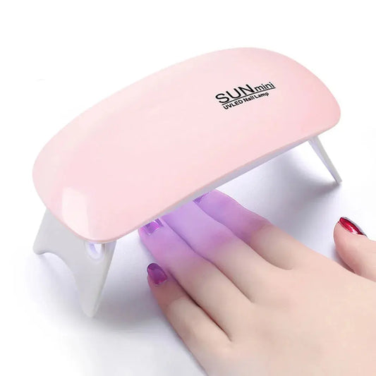 YIKOOLIN Mini Lampe à Ongles Gel  6W Polish Lampe Portable 6 LED UV Manicure Lamp Home USB Nail Phototherapy Machine à Prix Discount - Soldes-ShopOnline