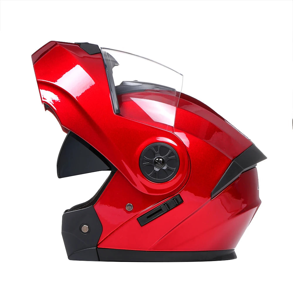 Casque Moto Modulable BLD Flip-Up – Visière Anti-Buée, Certifié E-Mark Soldes-ShopOnline