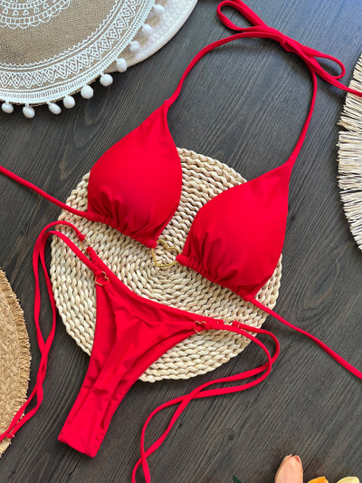 RUOTONSEPT Sexy Halter Solid color Bikini Set Women's Swimsuit Two-piece Triangle Thong Swimwear Bathing Suit Brazilian Biquinis Soldes-ShopOnline