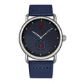 TOMI – Montre Quartz Homme Minimaliste Cadran Rond | Bracelet PU, Design Épuré, Cadeau Festival Soldes-ShopOnline