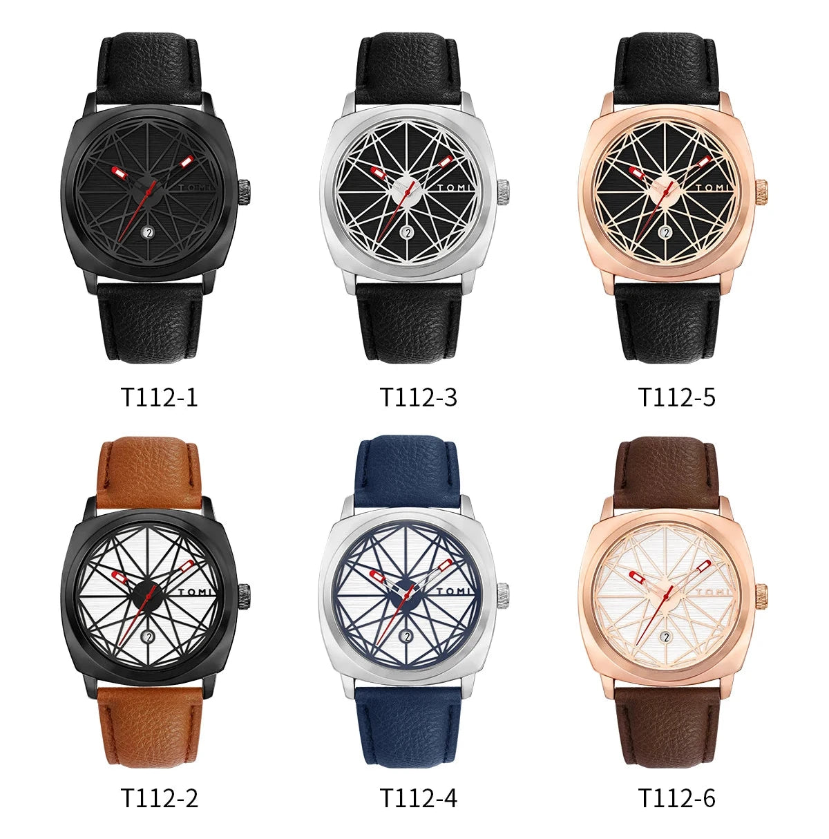 TOMI Fashion Men's Watch Luxury, Simple, Versatile Men's Quartz Watch Leisure Business Watch Men's Clock Gift Soldes-ShopOnline