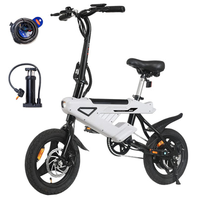 Electric Bicycle E-bike 14-inch Wheel Size With 36 V 6.4 Ah Battery, Digital LCD Display , E-Bike 250 W Motor & 25 Km/h, Soldes-ShopOnline