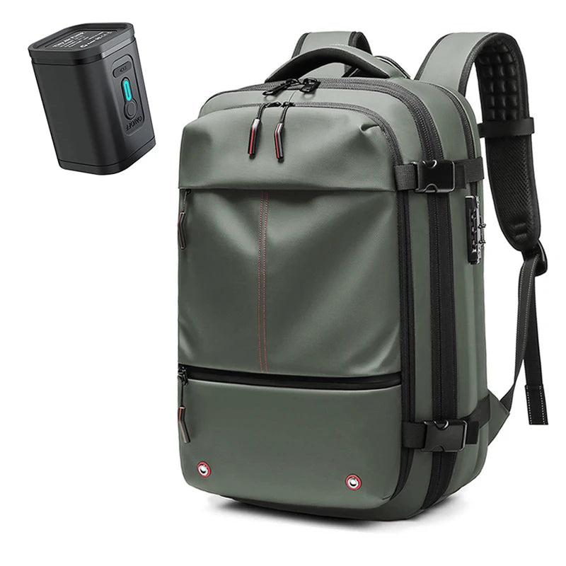 Travel Men 17 inch Laptop Backpack vacuum compression Backpack Business Large Capacity school Backpack expand outdoor backpack Soldes-ShopOnline