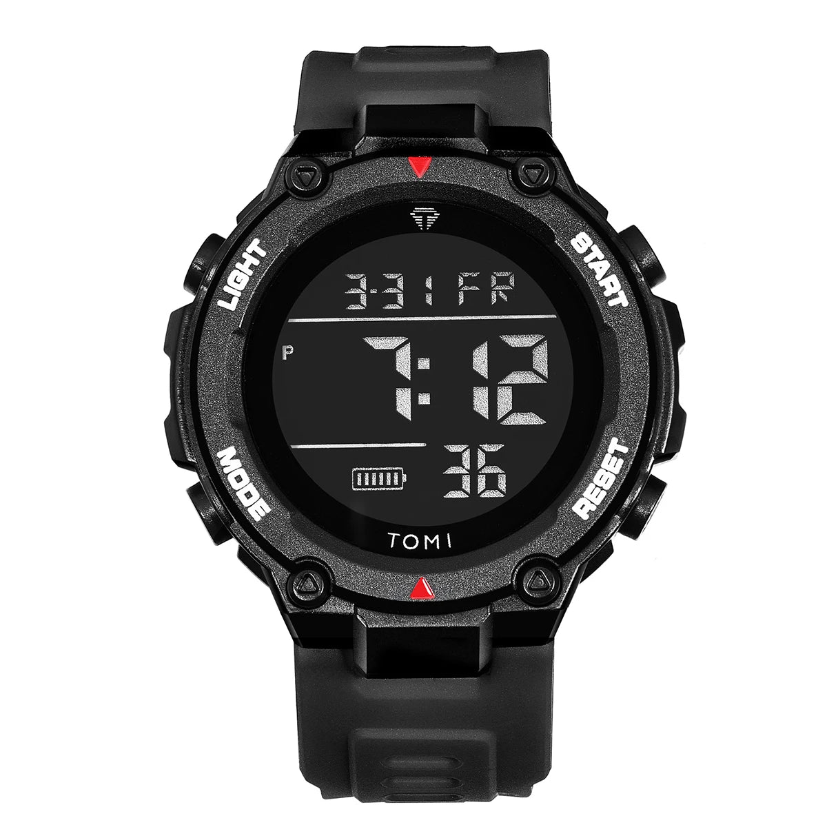 TOMI – Montre Tactique Digitale Militaire | 4 Modes Sport, Chrono, Lumineuse, Étanche 3 Bar, Randonnée & Outdoor Soldes-ShopOnline