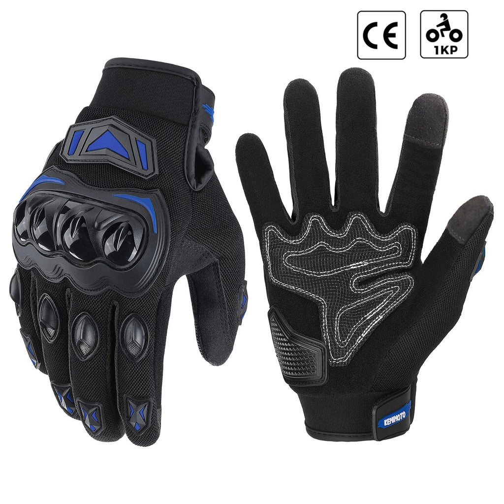 Gants Moto Été KEMITOUR – Écran Tactile, Certifiés CE, Hommes & Femmes – Noir Soldes-ShopOnline