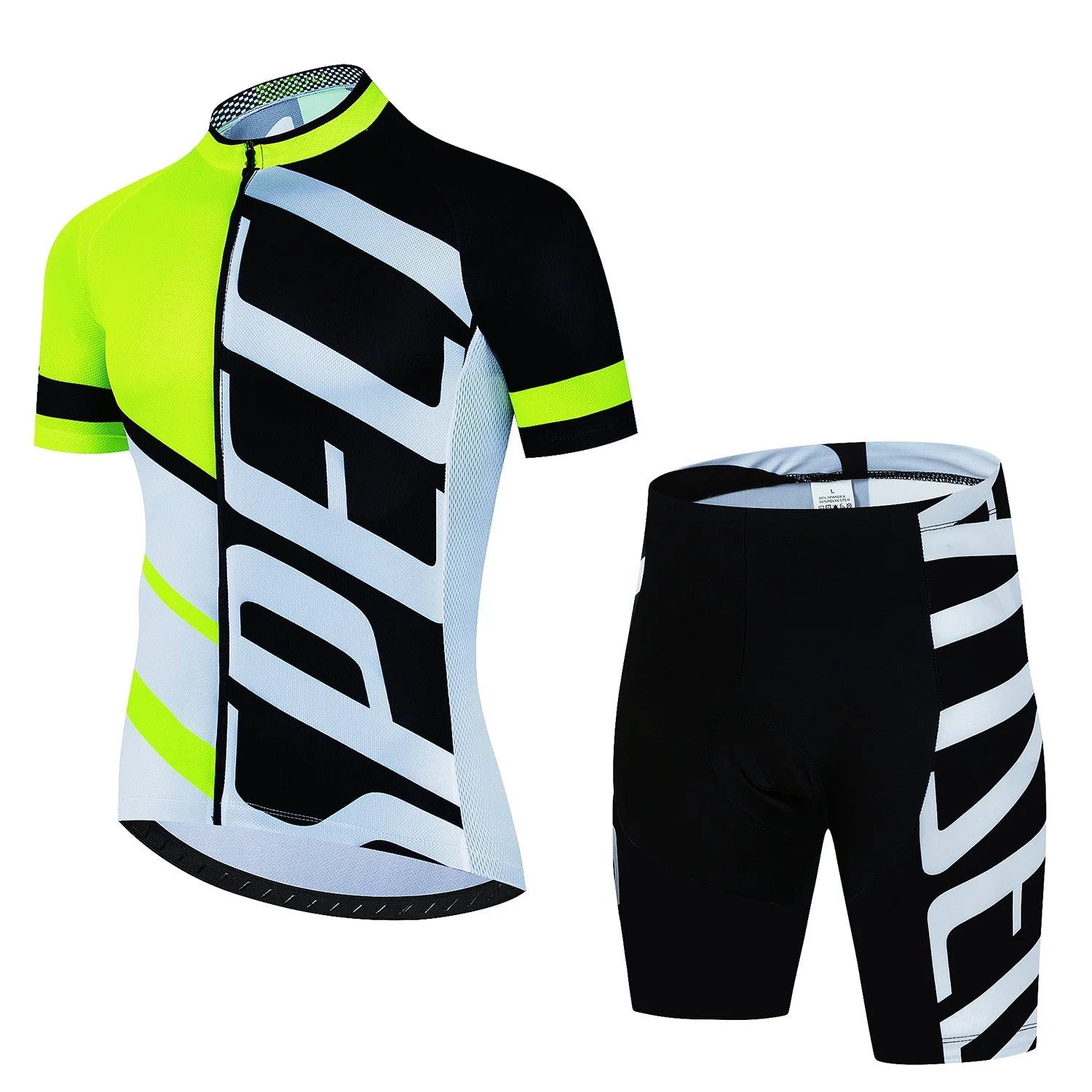 Tenue Cyclisme Homme Pro MTB – Maillot + Cuissard Été, Gel Respirant, SPF30, Fermeture Zip Soldes-ShopOnline