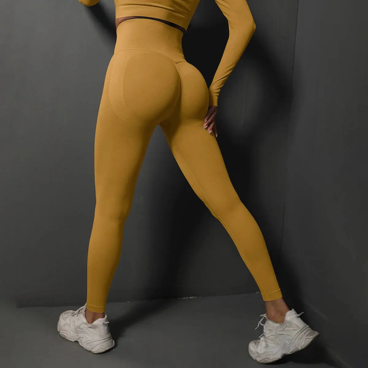 Leggings de gym sans couture Pantalon de yoga push up pour femmes Sexy Taille haute Booty Lifting Leggings Pantalon Femmes Vêtements de sport Vêtements de fitness - Soldes-ShopOnline