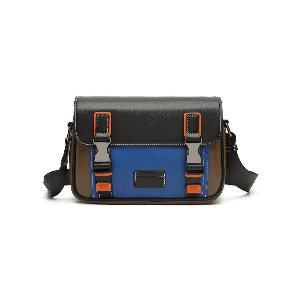 Sacoche Messenger Homme Cuir PU – Multi-Poches, Style Vintage, Bandoulière Réglable & Voyage Soldes-ShopOnline