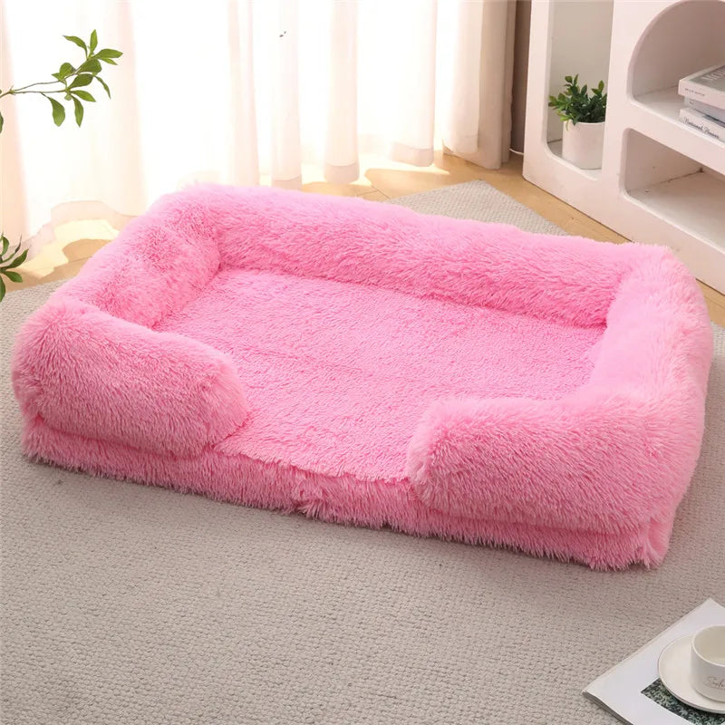Luxury Winter Warm Large Dog Sofa Bed Dog Kneel Cat Mats House Cushion Pet Sleeping Sofa Beds Mat for Large and Small Dog Soldes-ShopOnline