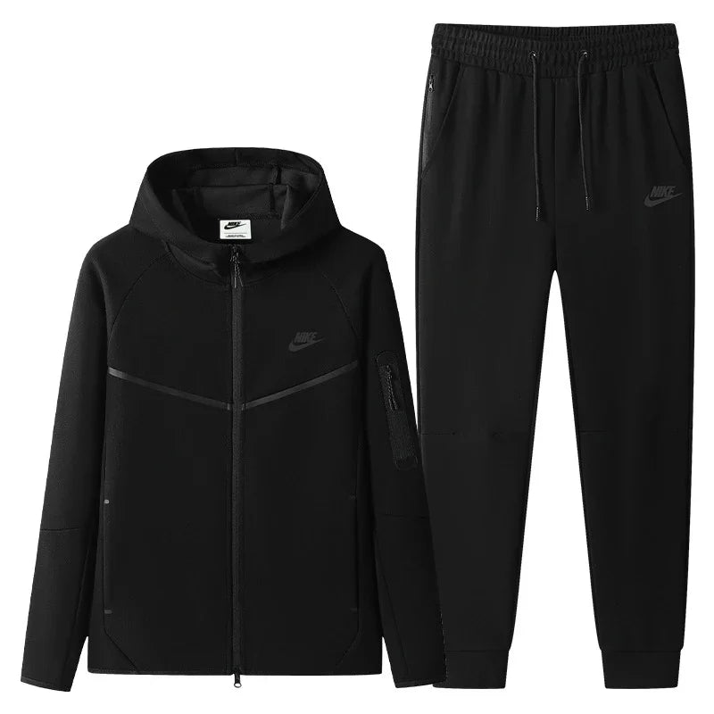 Survêtement Nike Tech Windrunner Homme – Veste Zippée + Pantalon, Toutes Saisons Soldes-ShopOnline