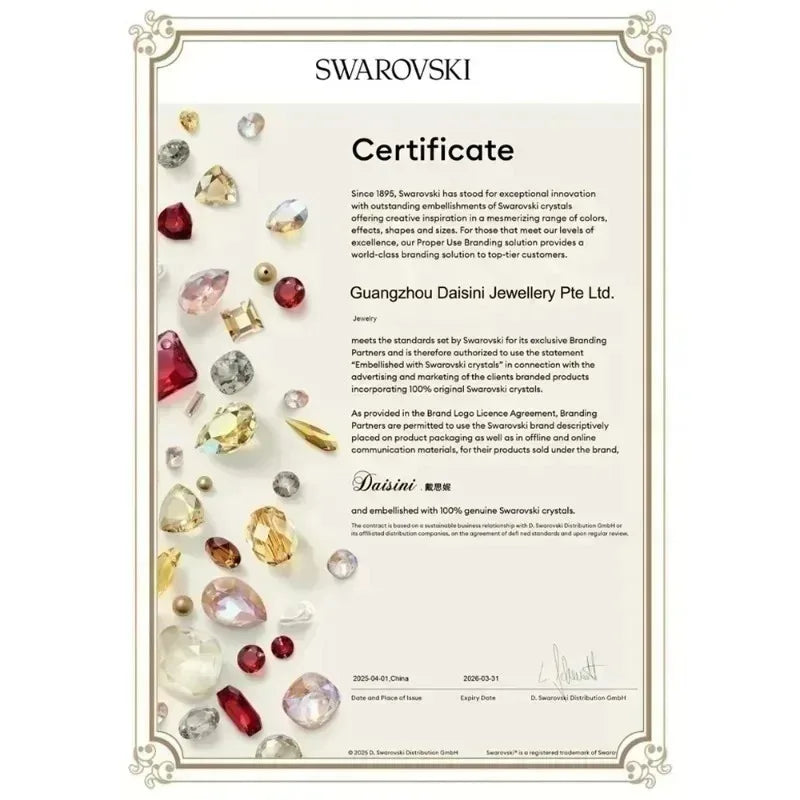 Daisini – Boucles d'Oreilles Créoles Wrapped 22 Cristaux Swarovski | Laiton Plaqué Or Rose 18K, Design Enroulé Tendance Soldes-ShopOnline