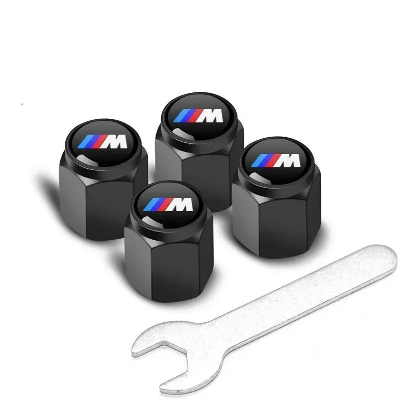 Good 4Pcs Car Wheel Tire Styling Tire Valve Air Nut Cover Car Logo Accessories for BMW E46 E52 E53 E60 E90 E91 F30 F20 F10 F15 M Soldes-ShopOnline