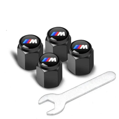 Good 4Pcs Car Wheel Tire Styling Tire Valve Air Nut Cover Car Logo Accessories for BMW E46 E52 E53 E60 E90 E91 F30 F20 F10 F15 M Soldes-ShopOnline