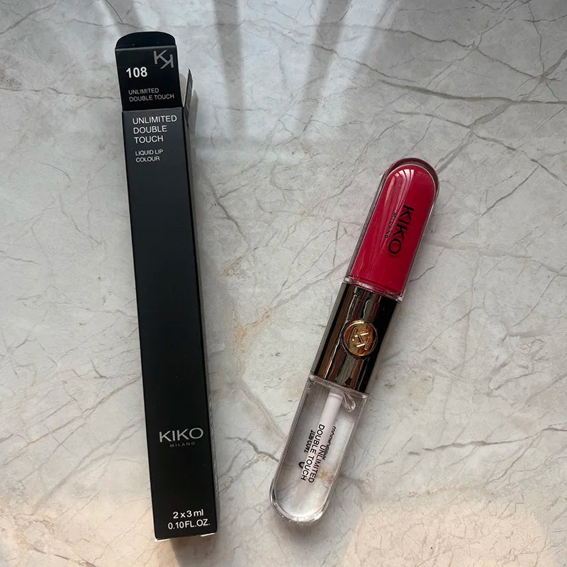 Kiko Milano – Gloss Double Tête Transparent Effet Miroir | Longue Tenue, Non Collant, Hydratant, Teintes Nude & Milk Tea Soldes-ShopOnline