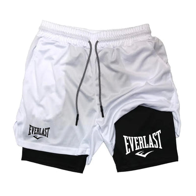 Men Running Shorts 2 In 1 Double-deck Sport Shorts  Gym Fitness Short Pants Training Jogging Bottom Men's Clothing RL0615 Soldes-ShopOnline